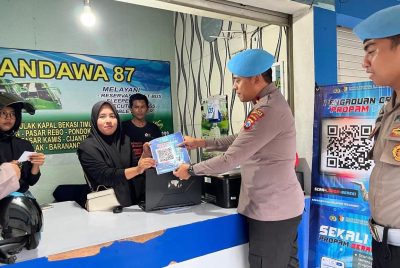 Tak Perlu Takut Melapor, Sipropam Polres Bangkalan Sosialisasikan QR Code Dumas