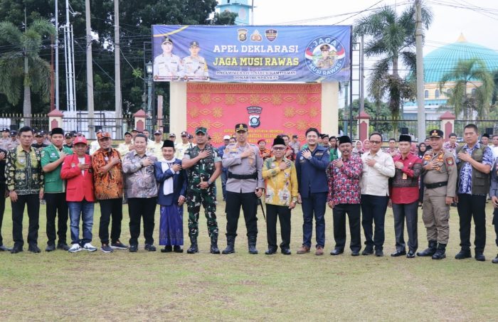 Tingkatkan Situasi Kamtibmas, Polres Musi Rawas Bersama Forkompinda dan Intansi Terkait Gelar Apel Deklarasi Jaga Musi Rawas