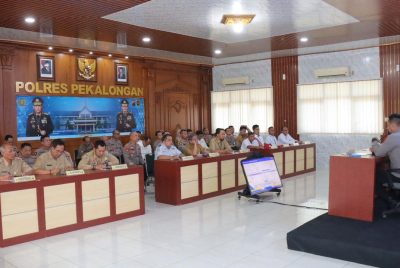 Rakor Pengamanan Idul Fitri 2026, Polres Pekalongan Bahas Prediksi Arus Mudik hingga Kesiapan Layanan Publik
