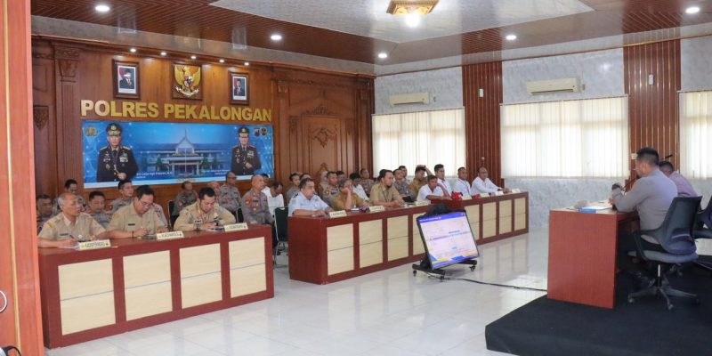 Rakor Pengamanan Idul Fitri 2026, Polres Pekalongan Bahas Prediksi Arus Mudik hingga Kesiapan Layanan Publik