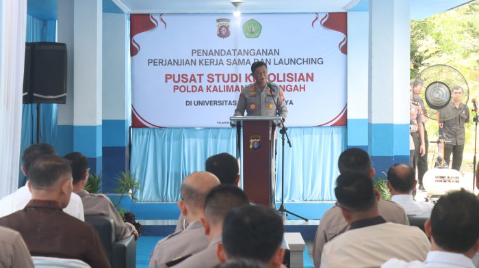 Perkuat Profesionalisme, Polda Kalteng Gandeng UPR Dirikan Pusat Studi Kepolisian