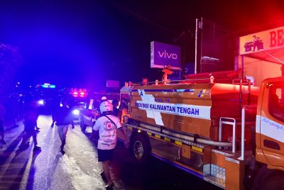 Kebakaran Melanda Kota Palangka Raya di Jalan Murjani, Empat Rumah Ludes Terbakar