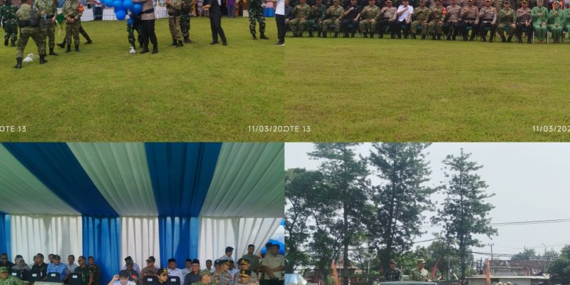 Pasar Murah Di Gelar Pada Penutupan Program TMMD Ke 127 Dilapangsn Wonosari Kecamatan Gondang Wetan