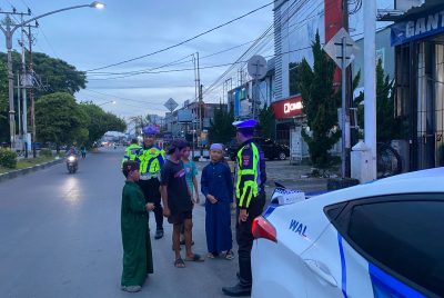 Antisipasi Balapan Liar dan Kejahatan Jalanan, Satlantas Polresta Palangka Raya Gelar Patroli Dini Hari