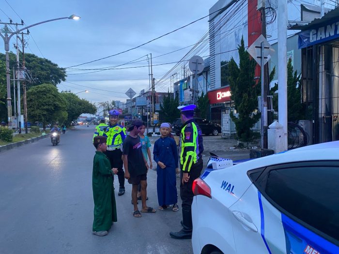 Antisipasi Balapan Liar dan Kejahatan Jalanan, Satlantas Polresta Palangka Raya Gelar Patroli Dini Hari