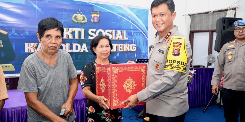 Kapolda Kalteng Salurkan Tali Asih bagi Jamaat Gereja GKE Panenga, Perkuat Hubungan dengan Masyarakat