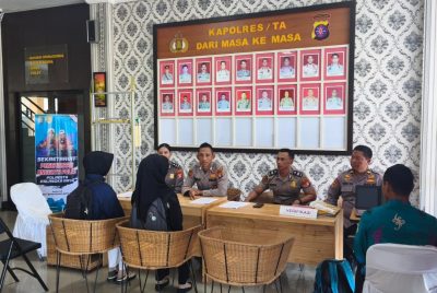 Polresta Palangka Raya Layani Pendaftaran Calon Anggota Polri Tahun Anggaran 2026