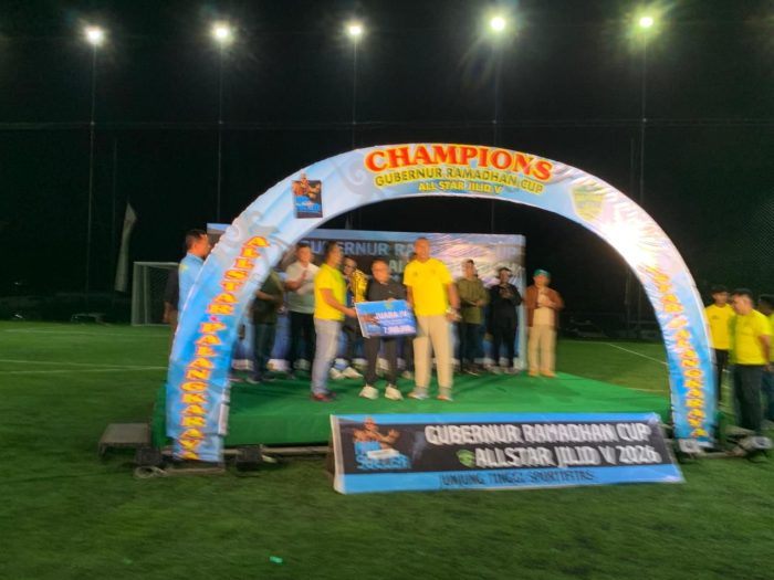 Polresta Palangka Raya Amankan Penutupan Turnamen Mini Soccer Gubernur Ramadhan Cup V Kalteng Berkah