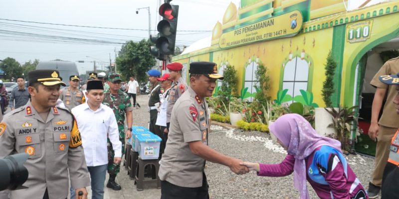 Kapolda Jatim Tinjau Kesiapan Posyan Terpadu Alun – alun Kota dan Pospam Kenanten Mojokerto