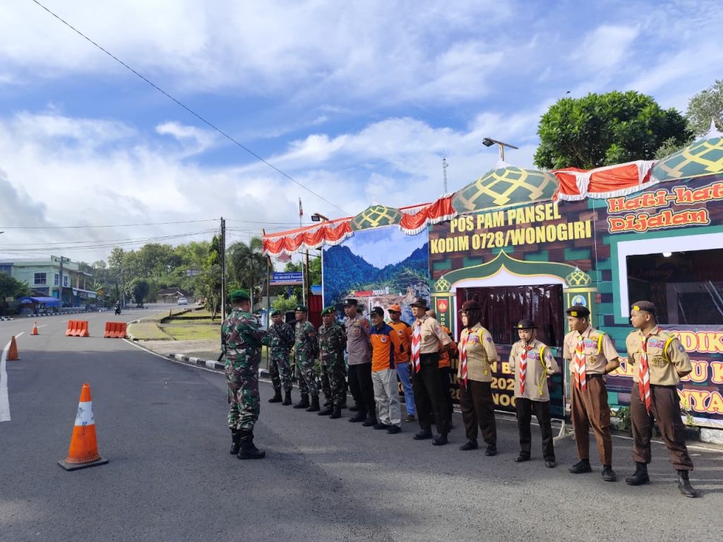 Kodim Wonogiri Dirikan Pos Pengamanan Arus Mudik Lebaran Dijalur Selatan