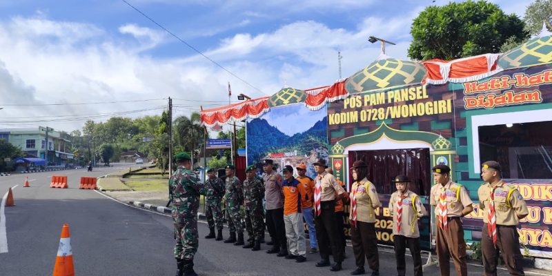 Kodim Wonogiri Dirikan Pos Pengamanan Arus Mudik Lebaran Dijalur Selatan