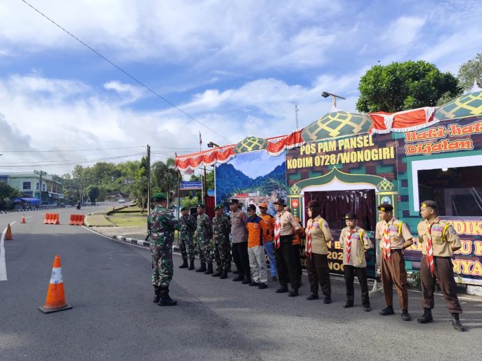 Kodim Wonogiri Dirikan Pos Pengamanan Arus Mudik Lebaran Dijalur Selatan