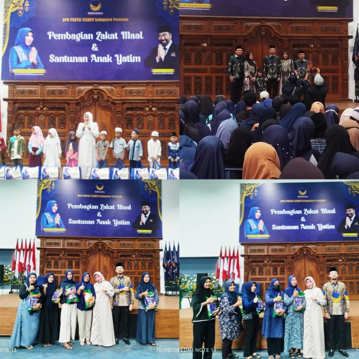Menjelang Idul Fitri,  Ketua DPD Partai Nasdem Kabupaten Pasuruan Tingkatkan Penyaluran Zakat Maal