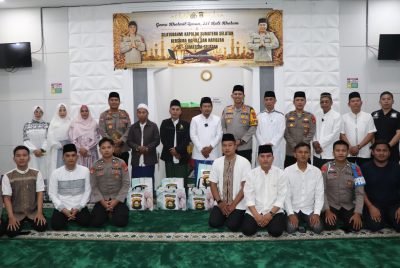 Kapolres Musi Rawas Berikan Bingkisan Dari Kapolda Sumsel Kepada Hafidz dan Hafidzah