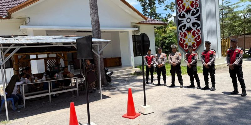 Momen Libur Lebaran, Polresta Palangka Raya Kerahkan Personelnya di Objek Wisata Nyaru Menteng