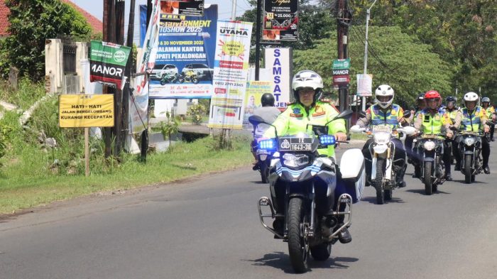 Kapolres Pekalongan Patroli Motor Amankan Wisata Lolong dan Danau Al Kautsar Saat Puncak Libur Lebaran 2026