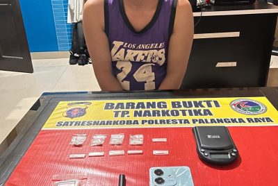 Diduga Edarkan Sabu, AH Digelandang ke Mapolresta Palangka Raya