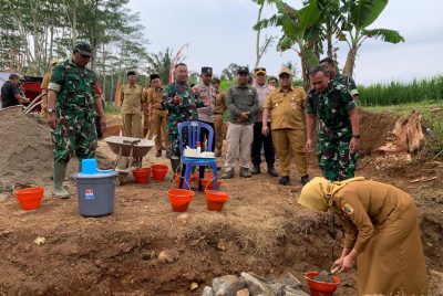 Groundbreaking Jembatan Gantung Garuda Di Wilayah Kodim Wonogiri Akan Menghubungkan Dua Desa Satu Kelurahan
