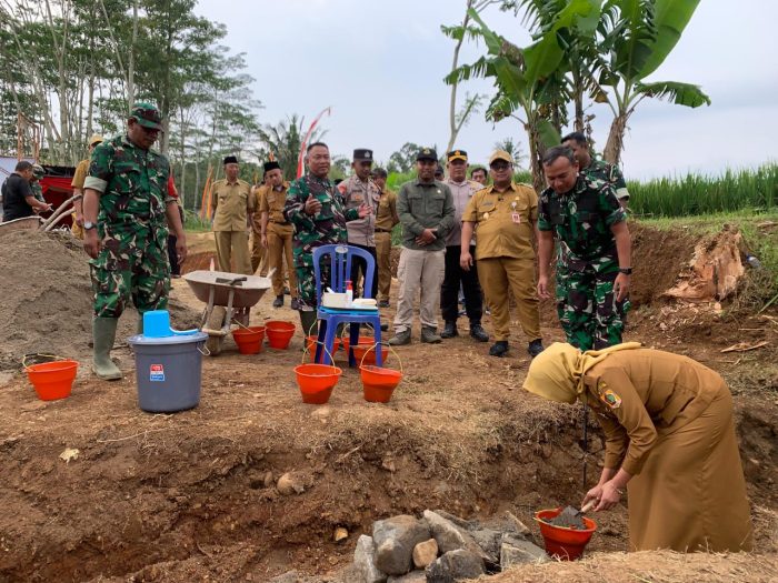 Groundbreaking Jembatan Gantung Garuda Di Wilayah Kodim Wonogiri Akan Menghubungkan Dua Desa Satu Kelurahan