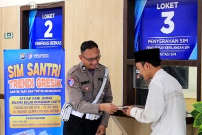 Polres Gresik Buka Layanan Khusus SIM Santri Trendi Selama Ramadhan