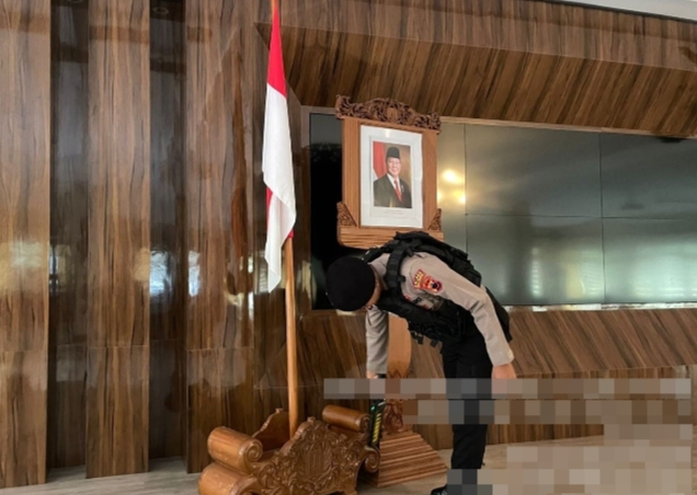 Polres Pekalongan Sterilisasi Gedung Setda Kajen Jelang Penyerahan Surat Gubernur Jateng