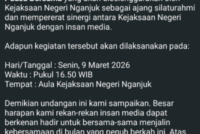 Bukber Kajari Nganjuk Disorot, Sejumlah Wartawan Mengaku Tidak Diizinkan Masuk