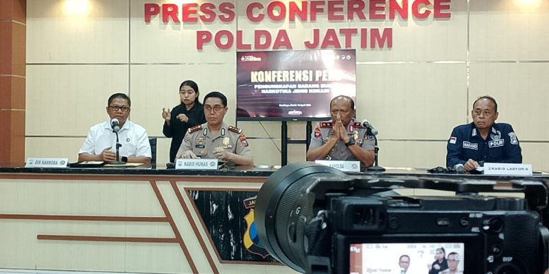 Pertama Kali dalam Sejarah, Ditresnarkoba Polda Jatim Amankan Temuan Narkotika 27,83 Kg Kokain di Giligenting Sumenep