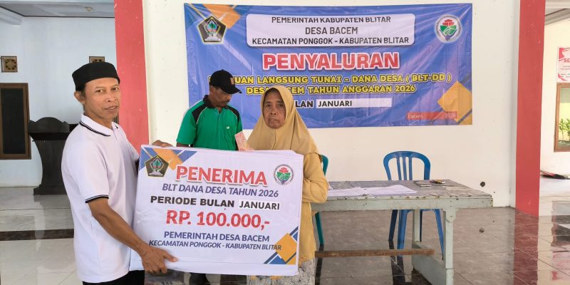 Pemerintah Desa Bacem Salurkan BLT Dana Desa Tahap I Tahun 2026 Kepada 40 KPM