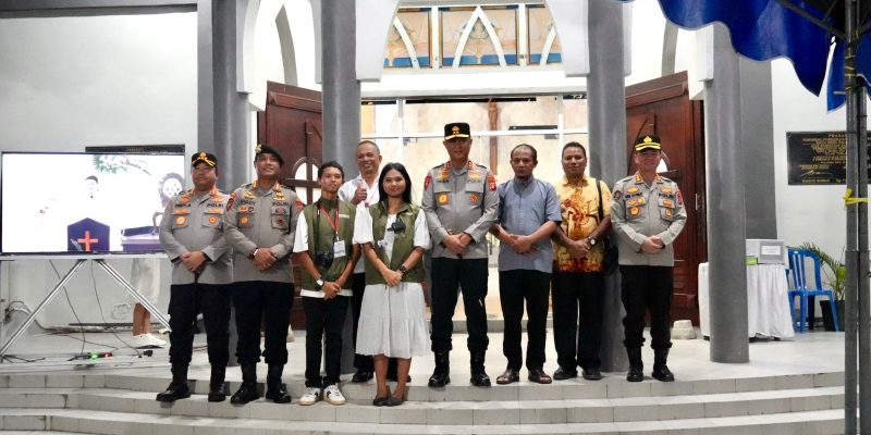 Kapolda Kalteng Tinjau Pengamanan Malam Paskah, Pastikan Ibadah Berjalan Aman dan Tertib
