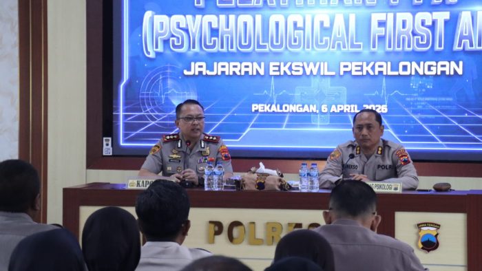 Bangun Polisi Berempati, Polres Pekalongan Gelar Pelatihan PFA Untuk Personel Eks Wilayah