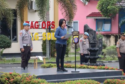 Saat Amanat Apel Pagi, Kasatresnarkoba: Jangan Lakukan Pelanggaran