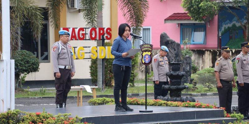 Saat Amanat Apel Pagi, Kasatresnarkoba: Jangan Lakukan Pelanggaran