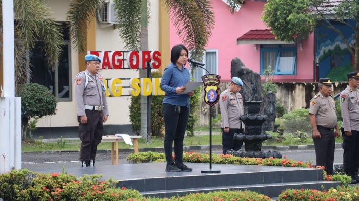 Saat Amanat Apel Pagi, Kasatresnarkoba: Jangan Lakukan Pelanggaran
