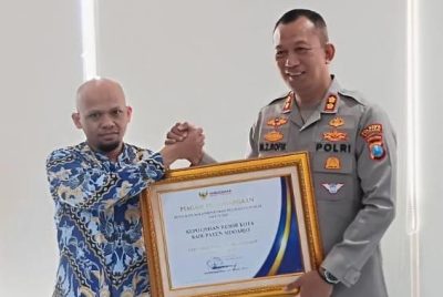 Polresta Sidoarjo Raih Penghargaan Pelayanan Sangat Baik dari Ombudsman RI
