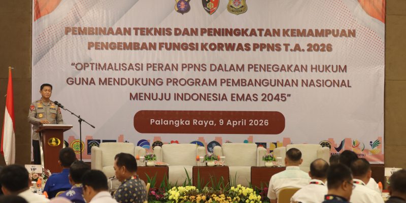 Buka Bimtek Korwas PPNS, Kapolda Kalteng Tekankan Penguatan Sinergi dan Kolaborasi Penegakan Hukum
