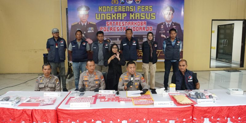 Satresnarkoba Polresta Sidoarjo Ungkap 19 Kasus Narkoba Selamatkan 4000 Jiwa Bahaya Narkotika