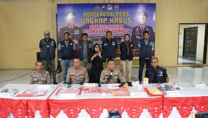 Satresnarkoba Polresta Sidoarjo Ungkap 19 Kasus Narkoba Selamatkan 4000 Jiwa Bahaya Narkotika