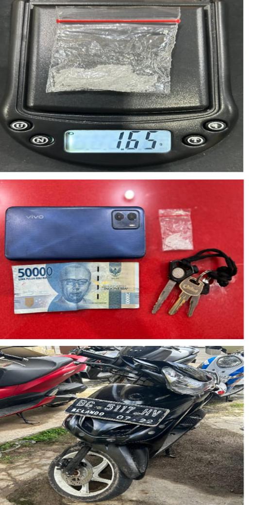 Pemuda Pengangguran Menjadi Kurir Sabu Berhasil di Amankan Satres Narkoba Polres Lubuklinggau