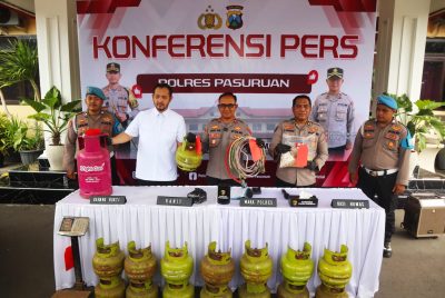 Polres Pasuruan Ungkap Kasus Penyalahgunaan LPG Subsidi, Dua Tersangka Diamankan