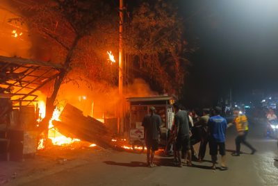 Warung di Sragi Pekalongan Terbakar, Diduga Akibat Korsleting Listrik