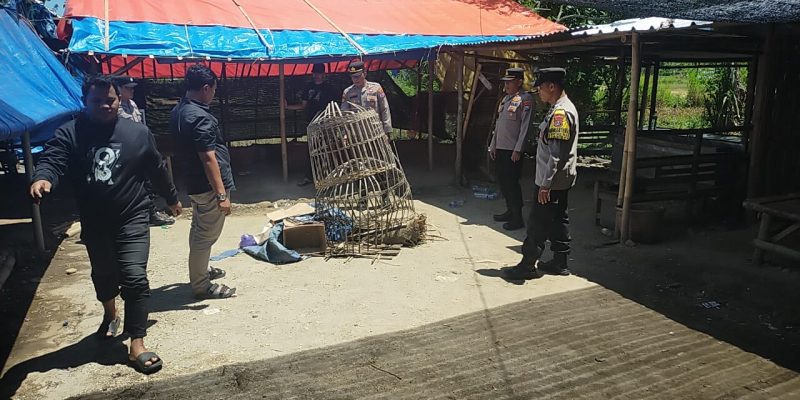 Polres Ponorogo Bubarkan 3 Titik Judi Sabung Ayam dan Dadu