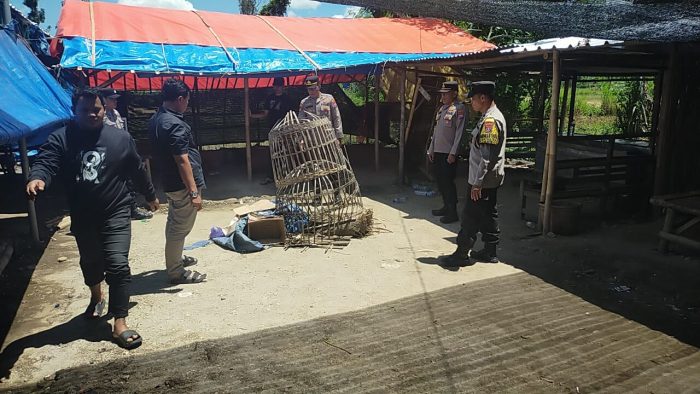 Polres Ponorogo Bubarkan 3 Titik Judi Sabung Ayam dan Dadu