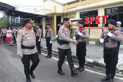 Kapolresta Palangka Raya Sambut Kunker Kapolda Kalteng dan Rombongan