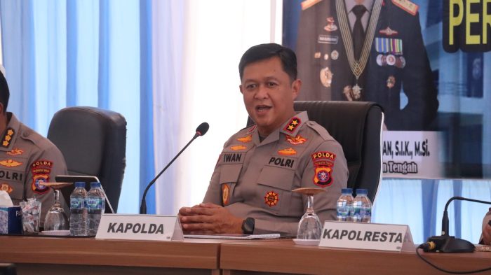 Di Sela Kunker, Kapolresta Ikuti Arahan Kapolda Kalteng kepada Para Personel