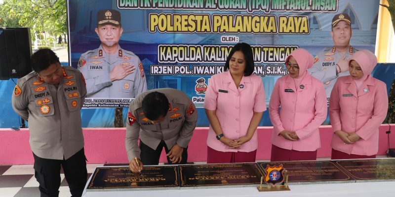 Kapolda Kalteng Resmikan Sejumlah Bangunan, Saat Kunker di Mapolresta Palangka Raya
