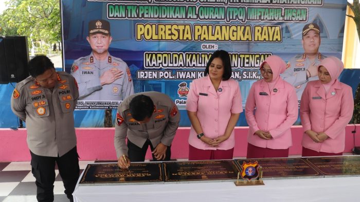 Kapolda Kalteng Resmikan Sejumlah Bangunan, Saat Kunker di Mapolresta Palangka Raya