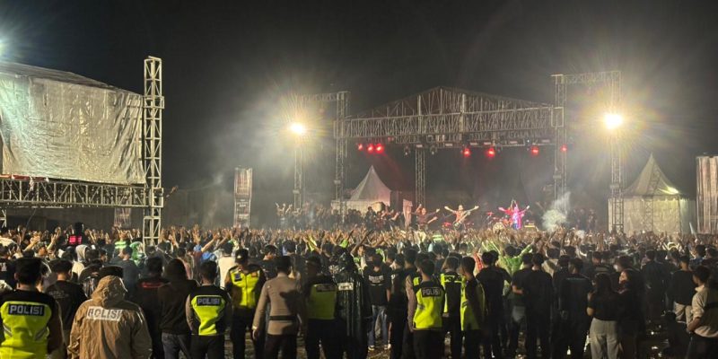 Guncang Pekalongan Booze dan Glory, Ratusan Personel Gabungan Siaga Amankan Konser