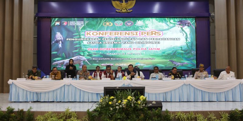 Polda Jatim Ungkap Jaringan Perdagangan Satwa Dilindungi Belasan Tersangka Diamankan