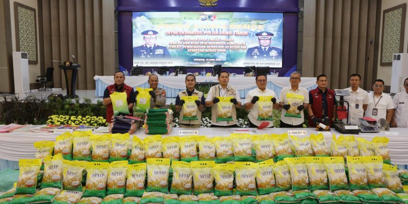 Polda Jatim Bongkar Praktik Beras SPHP Oplosan, Tersangka Asal Probolinggo Diamankan
