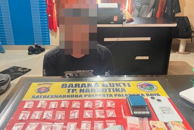 Satresnarkoba Polresta Palangka Raya Ungkap Kasus Sabu, Amankan 29 Paket Siap Edar